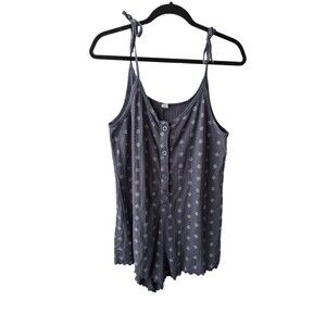 Old Navy Pajama Romper  Size S Blue Sleeveless